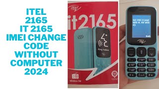 Itel 2165 it2165 Imei Change Code How to patch it2165 Imei [upl. by Holland255]