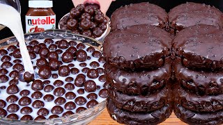 ASMR MALTESERS KITKAT CHOCOLATE DOUGHNUTS MAGNUM ICE CREAM NUTELLA DESSERT MUKBANG 먹방 EATING SOUNDS [upl. by Lleznov]