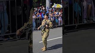 Desfile Militar de El Salvador elsalvador pupusas pulgarcitodeamerica [upl. by Airdnna]