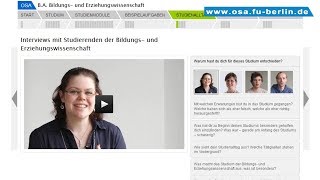 BA Bildungs und Erziehungswissenschaft studieren an der Freien Universität Berlin [upl. by Sylvan]