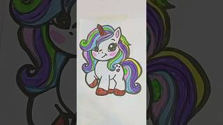 How to draw a unicorn unicorn drawing how to draw a unicorn easy unicorn drawing for kidsunicorn [upl. by Aidroc]