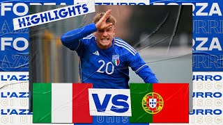 Highlights ItaliaPortogallo 21  Under 20  Elite League [upl. by Omero367]