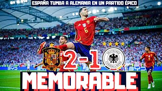 ESPAÑA EN SEMIFINALES TRAS UN PARTIDO ÉPICO HISTÓRICO GOL DE MERINO QUE TUMBA A ALEMANIA EUROCOPA [upl. by Fiedler]