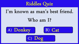 Riddles Quiz 9 Can You Score 1010 [upl. by Hanley]