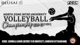 PU PATIALA VS PRSRU ALIGARH  NORTH ZONE INTER UNIVERSITY VOLLEYBALL CHAMPIONSHIP 202425 MEN [upl. by Lazarus]