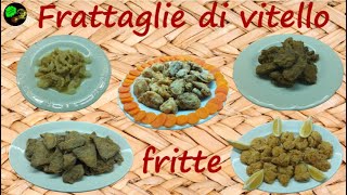 Frattaglie di vitello fritteultima componente del fritto misto piemontese [upl. by Dracir711]