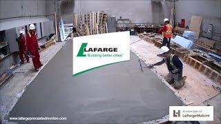 Insulcore Precast concrete wall panels being produced in timelapse by Lafarge Precast Edmonton [upl. by Aicertal910]