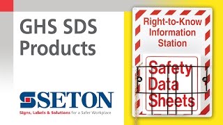 How to Update from MSDS with GHS SDS Products  Seton Video [upl. by Suhpesoj]