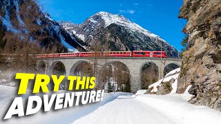 Bergün Switzerland – Sledding Adventure in the Canton of Graubünden – Rhaetische Bahn Travel Guide [upl. by Yawnoc]