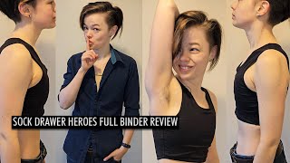 Chest Binder Review  Sock Drawer Heroes [upl. by Loredana223]