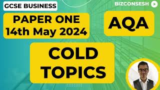 Cold Topics for Paper 1  AQA GCSE Business [upl. by Eerrehc282]