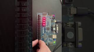 Basys 3 SevenSegment Display Binary Switch Counter [upl. by Emerson]