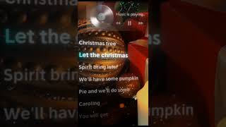 Rockin around the Christmas tree • beginning lyrics lyrics music shorts youtube [upl. by Anemix269]