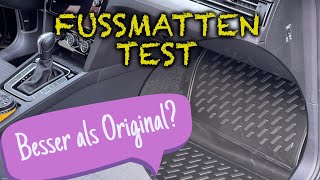 Passat B8  Fußmatten Gummi im Test [upl. by Lalib]