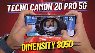 TECNO CAMON 20 Pro 5G ile PUBG amp eFootball 2024 Testi  Dimensity 8050 [upl. by Pooh]