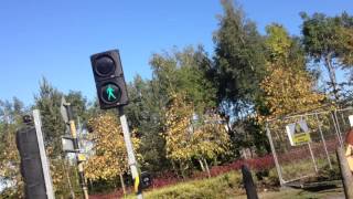 Portable pedestrian traffic light at Sallins Road Naas Co Kildare [upl. by Dell584]