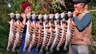 Fresh Trout Cooked in a Wood Fired Oven  A Traditional Delight [upl. by Jabon]