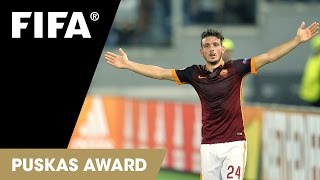 Alessandro Florenzi goal  FIFA Puskas Award 2015 Nominee [upl. by Genesia616]