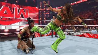 WWE 2K23  BIANCA BELAIR VS CARMELLA  RAW [upl. by Idaf]