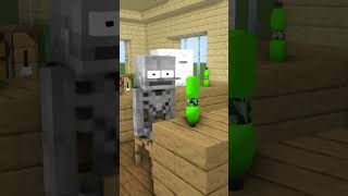 3  Monster School Bottle Flip pt2 Challenge shorts minecraft animation [upl. by Llecrad]