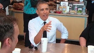 President Obama Stops for Lunch [upl. by Aerised784]