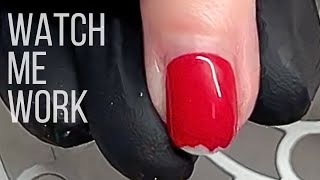 Why is this Shellac peeling Shellac removal dry manicure amp OPI Repair Mode [upl. by Anik]