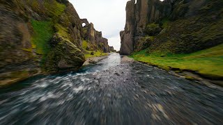 FPV Drone Flight through Beautiful Iceland Canyon [upl. by Brentt]