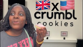 BRiTS🇬🇧 TRY AMERiCAN🇺🇸 CRUMBL COOKiES cookies crumblcookies british americanfoods [upl. by Amberly849]