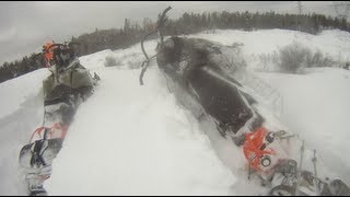 Ski doo Rev 700 mod sled conversion test day PowerModz [upl. by Todd]