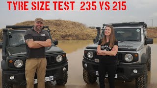 Tyre Size Test 235 vs 215 [upl. by Kremer]