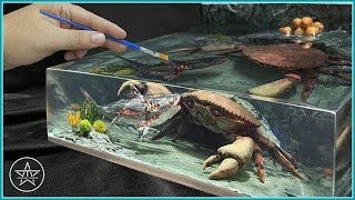 Sketch to diorama HungrySharkEvolution  Diorama resin amp clay art by amazingtrungx [upl. by Augustine]