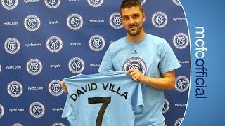 VILLA SIGNS FOR NYCFC  Exclusive interview as David Villa signs for New York City Football Club [upl. by Bj]