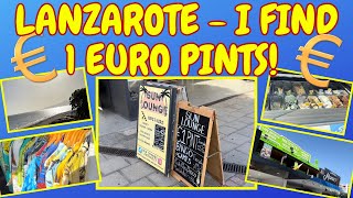 LANZAROTE  PUERTO DEL CARMEN amp A 1 EURO PINT  lanzarote [upl. by Arimat]