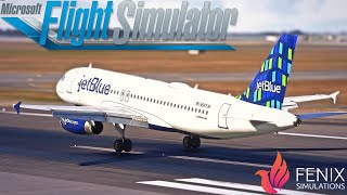 MSFS  Fenix A320  New York KJFK Landing [upl. by Dymoke]