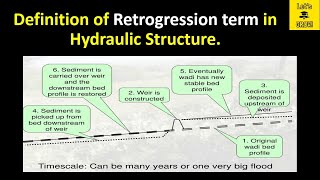 Definition of Retrogression term in Hydraulic Structure  Retrogression  Hydraulic Structure [upl. by Aiduan971]