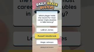 Daily Brain Busters  Basketball Trivia🧠🏆🌟 [upl. by Hong507]