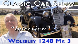 Classic Police Car WOLSELEY 1248 Mk111  plus INTERVIEW with driver [upl. by Silsbye]