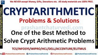 How to Solve Cryptarithmetic Problems  Rules Tricks amp Tips  INFOSYSTCSDELLWIPROELITMUS [upl. by Derril]