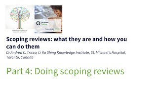 Doing scoping reviews [upl. by Lissy]