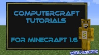 ComputerCraft Tutorials for Minecraft 16  Part 6  Monitors [upl. by Dottie806]