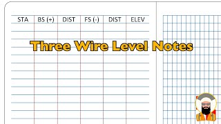 Surveying Three Wire Level Notes [upl. by Zebe108]