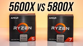 AMD Ryzen 5 5600X vs Ryzen 7 5800X  6 or 8 Cores [upl. by Nyrret]