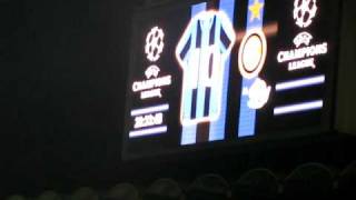 24022010 Inter  Chelsea 21 Formazione Inter [upl. by Eoj]