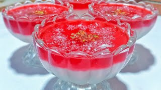 Mahalabia  Arabic Dessert  Eid Special  How to make Mahalabia Recipe  Mahalabia Milk Pudding [upl. by Raual]