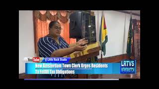 New Amsterdam Town Clerk Urges Residents To Fulfill Tax Obligations [upl. by Jenelle]