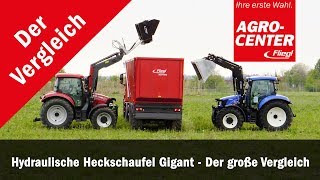 Fliegl AgroCenter  Hydraulische Heckschaufel Hochkippschaufel Gigant im Einsatz [upl. by Lluj]