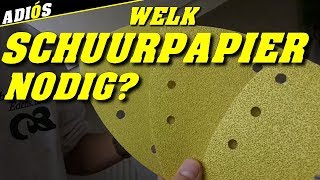 TIPS OM DE JUISTE SCHUURPAPIER TE GEBRUIKEN VOOR HOUT  Which sandpaper do I need [upl. by Eiznil]