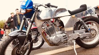 KEMPTON PARK Motorcycle Autojumble with a MAGIC TOUCH of Lambretta amp Vespa SCOOTERS mixed into BIKES [upl. by Dilisio]