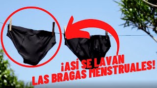 ¿Cómo se lavan las bragas menstruales de La Mujer Eco [upl. by Nicodemus458]