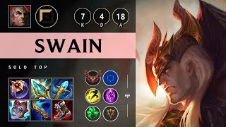 Swain Top vs Sylas Unstoppable  EUW Grandmaster Patch 1421 [upl. by Ytak]